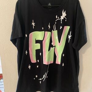 Disney Black Tinkerbell Fly T-Shirt
